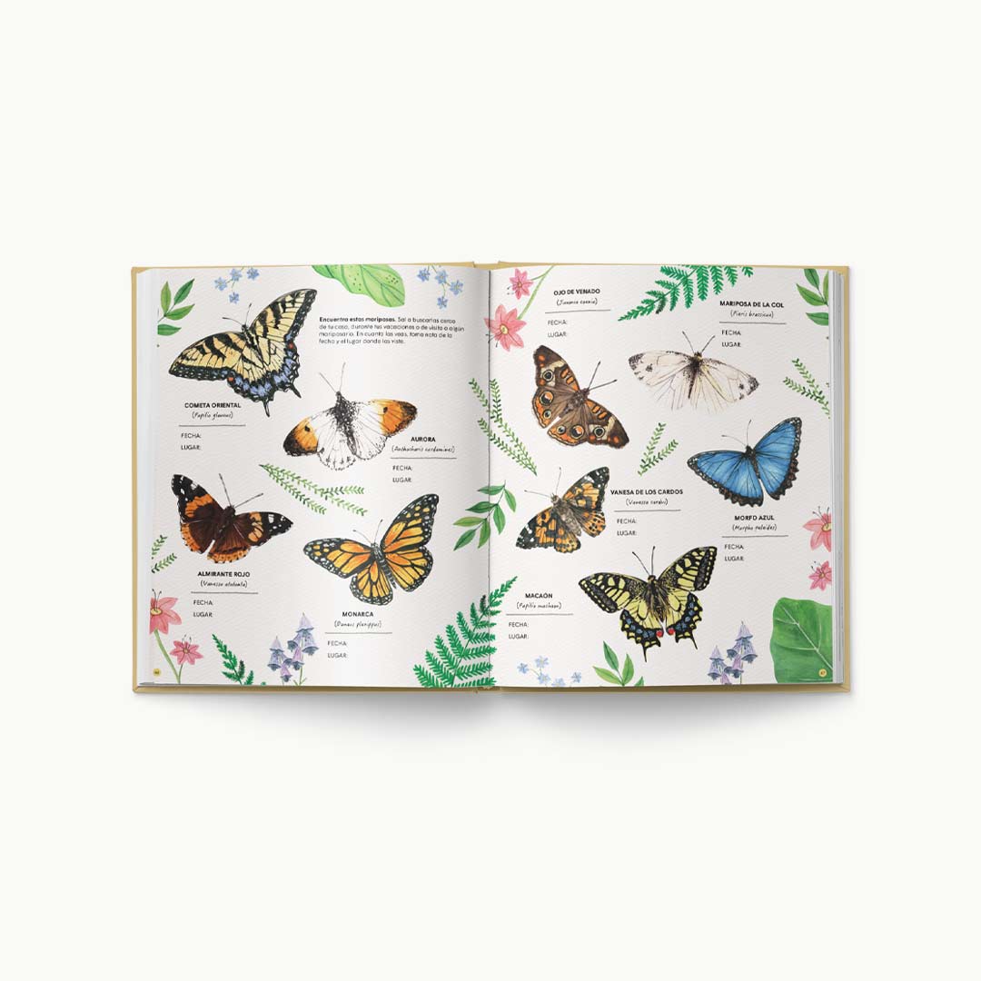 El gran libro de actividades para amantes de las mariposas